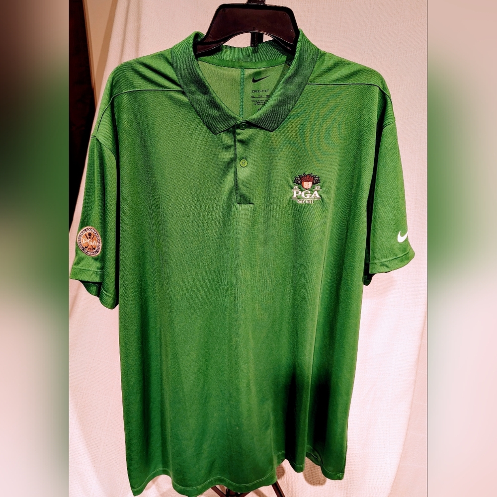 NWT PGA 2023 Nike Green Polo Shirt